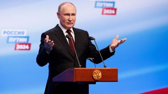 Putin vence eleições presidenciais da Rússia