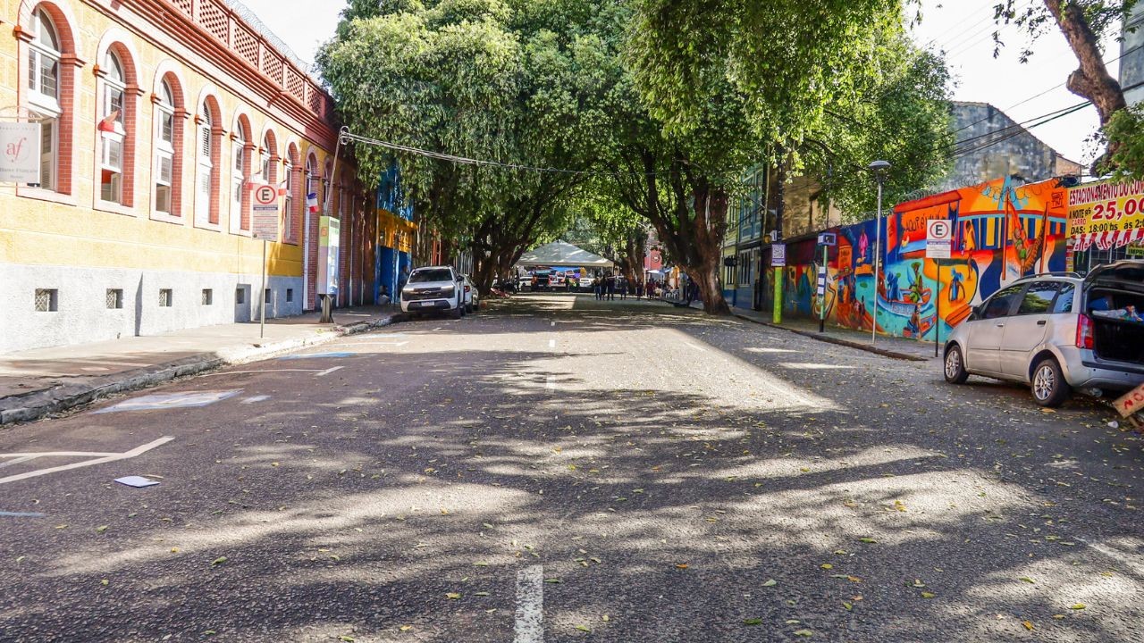 Interdição na rua Ferreira Pena inicia nesta segunda-feira, 24/8, para implantação da primeira ‘Rua Gastronômica’ pela Prefeitura de Manaus